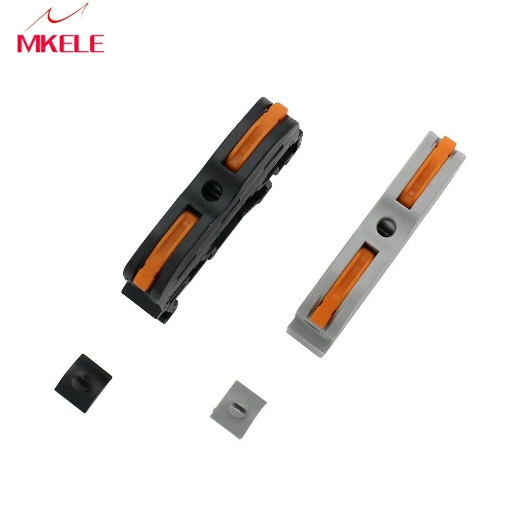 

DR-VES-001 Type Rail Type Terminal Block,Tool Free Quick Terminal Block Push-on Connector Without Screws 10/50/100PCS Batch