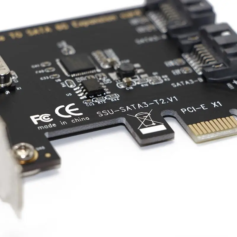 Desktop For All Pci-e Sockets Sata3.0 Expansion Card Adapter Card Hard Drive Expansion Card 2*Sata Interface 6gb Interface