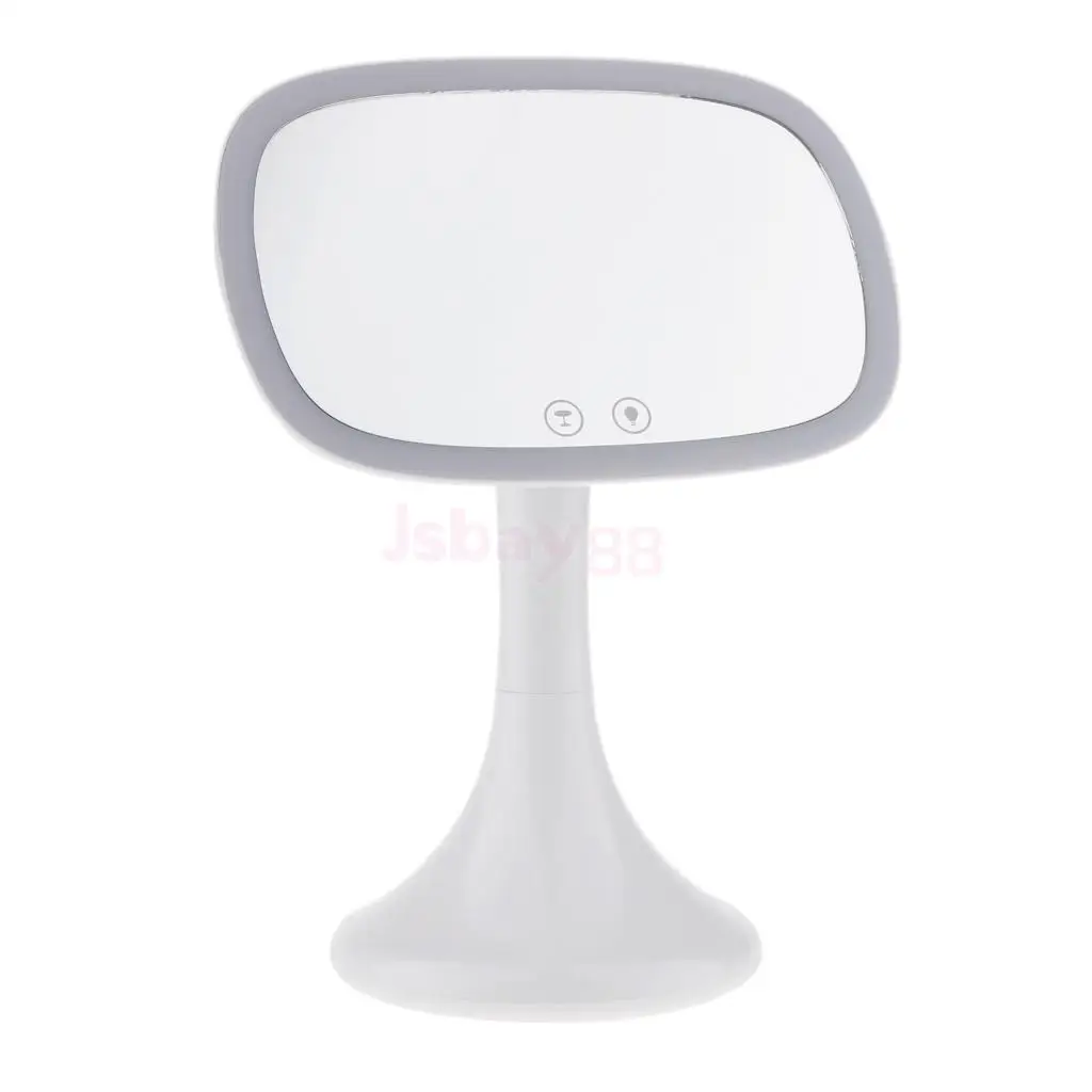 

Free Standing Desktop Vanity Makeup Shaving Mirror Dimmable 37 LED Lighted, with Detachable 10x Magnifier Spot Mirror White