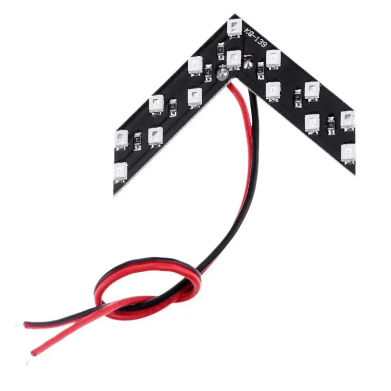 VODOOL 2 шт./лот красный 14 SMD LED панель со стрелкой для автомобиля SUV зеркало заднего