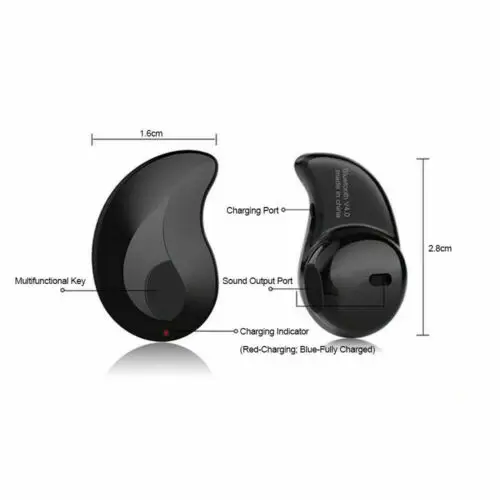 Мини Bluetooth 4,1 стерео гарнитура в ухо беспроводные наушники вкладыши для унисекс iPhone Android телефонов