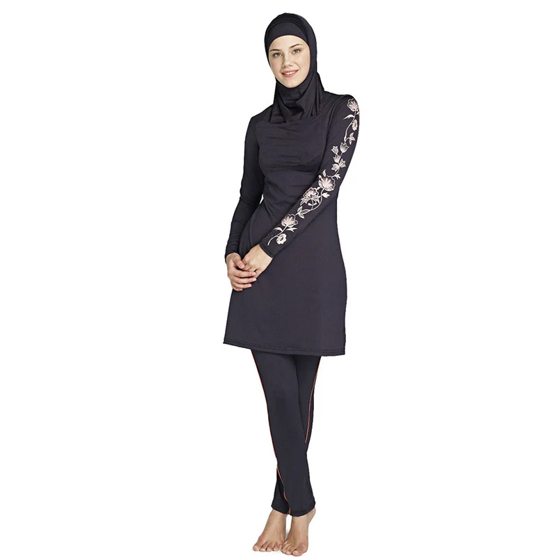 Muslim Swimwear Lady Modesty Swimsuit Full Cover Islamic Beachwear Arab...