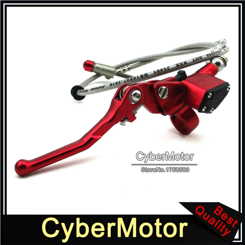 Red 900mm Hydraulic Handle Clutch Lever Master Cylinder For Pit Dirt Motor Bike Motorcycle Motocross XR CRF CR KLX