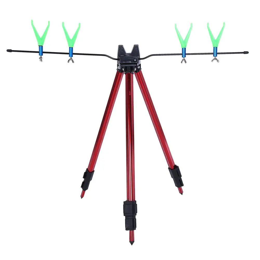 

Portable Folding Fishing Rods Tripod Stand Rest Tackle Fish Pole Bracket Handle Support Fishing Alarm Device Kit Fishing Tools