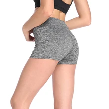 Высокая Талия шорты для йоги сексуальные женские для фитнеса спортивные шорты влагу Штаны для бега трусцой зал работает велосипедные шорты