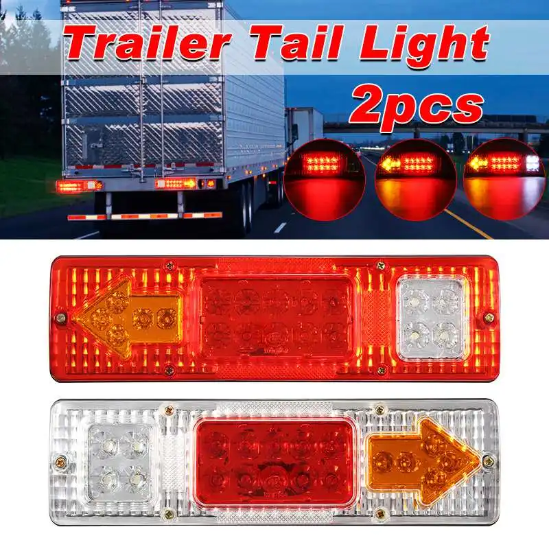 

1.5W 24V LED Brake Tail Light Turning Signal Lamp for Trailer Truck Car Caravan Boat UTV
