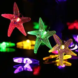 Новые свадебные светодиодные декоративные фонари в форме морских звезд Рождественская елка около 6,5 м Огни фестиваль 30 шт Декор лампы