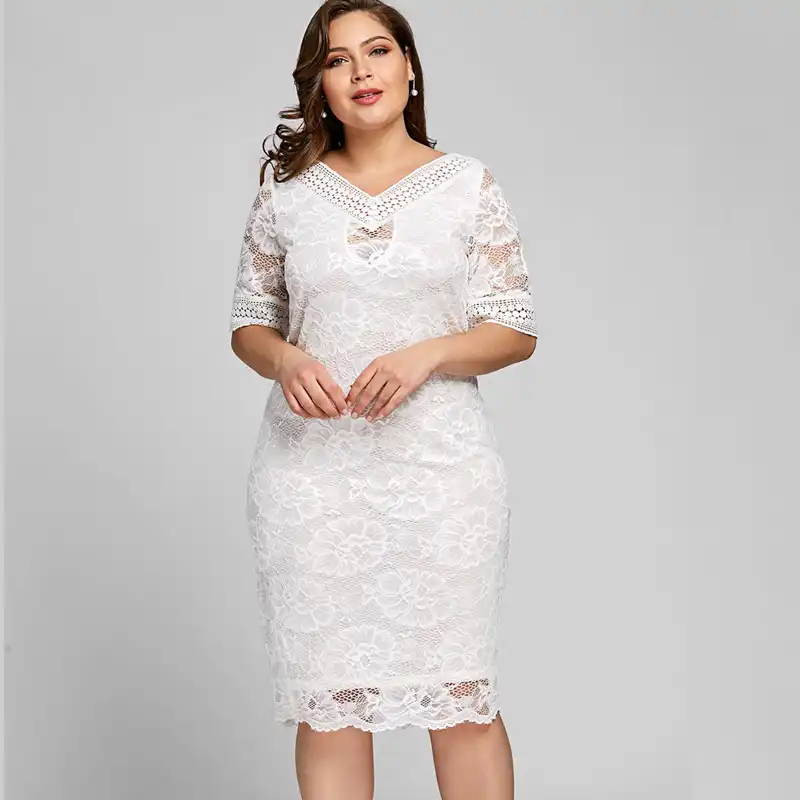 plus size midi casual dresses