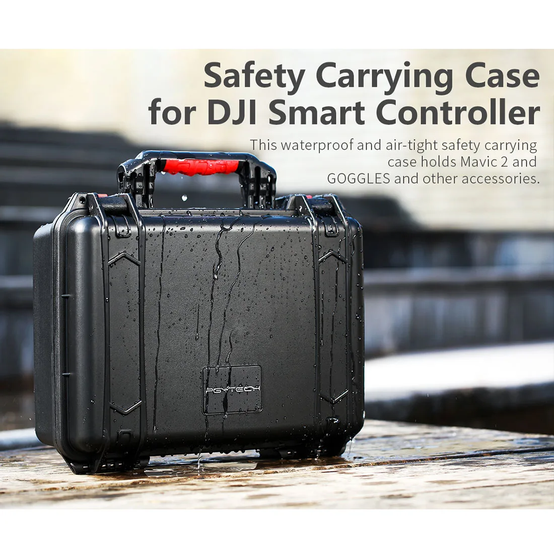 

PGYTECH Preorder Large Waterproof Storage Box Shockproof Suitcase Case for DJI Smart Controller + for MAVIC 2 PRO/MAVIC 2 ZOOM