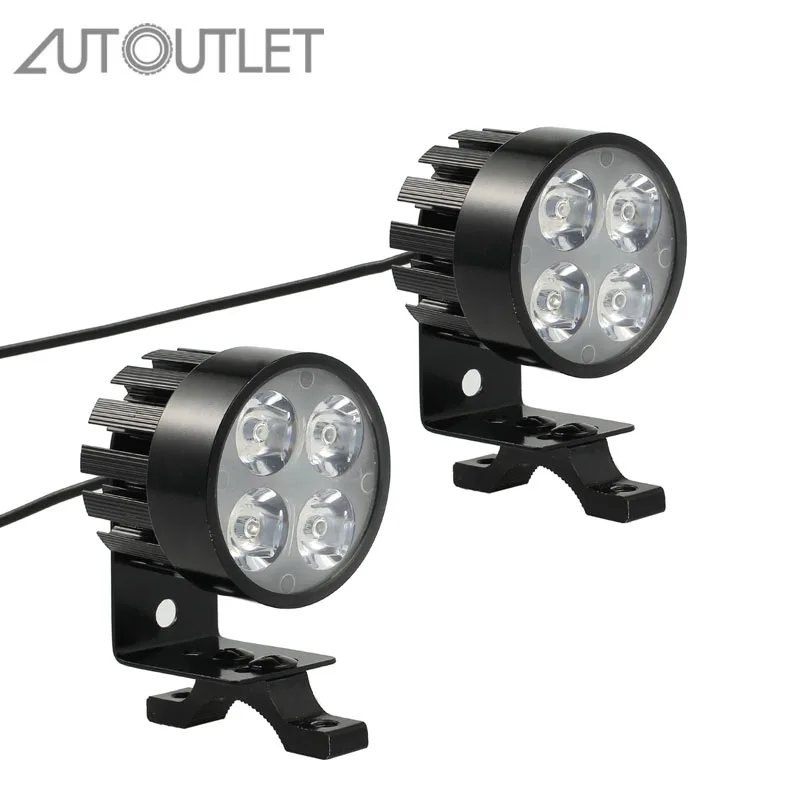 

AUTOUTLET 2PCS 12V 24V Motorcycle LED Headlight 3000LMW U5 Motorbike Driving Spotlights Headlamp Moto Spot Head Light Lamp DRL