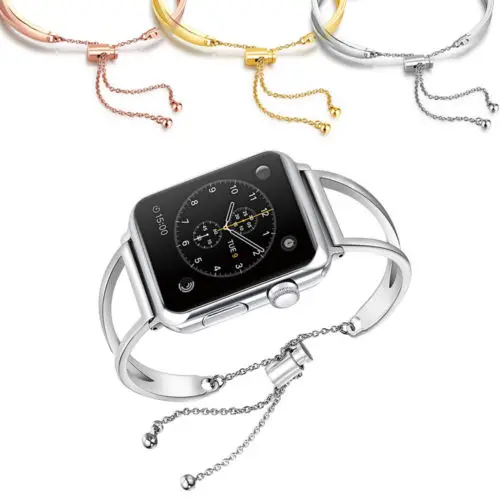 Для Apple Watch iWatch наручный ремешок из нержавеющей стали 38/42 мм Женский браслет