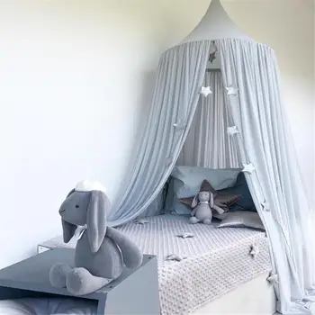 

Baby Bed Curtain Children Room Decoration Crib Netting Baby Tent Cotton Hung Dome Baby Mosquito Net Photography Props
