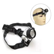 Светодиодный Фиолетовый головной свет 19led пластиковый налобный фонарь велосипедный Головной фонарь уличный походный фонарик