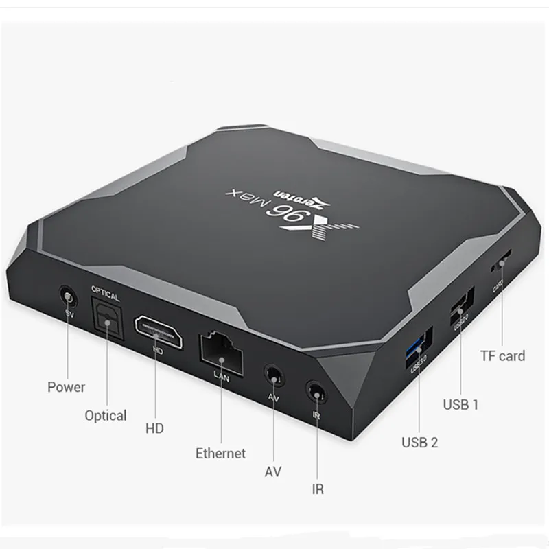 Zeroten X96 MAX ТВ коробка Android 8 1 S905XII 2 ГБ 4 Оперативная память 16 Гб/32 ГБ/64 Встроенная