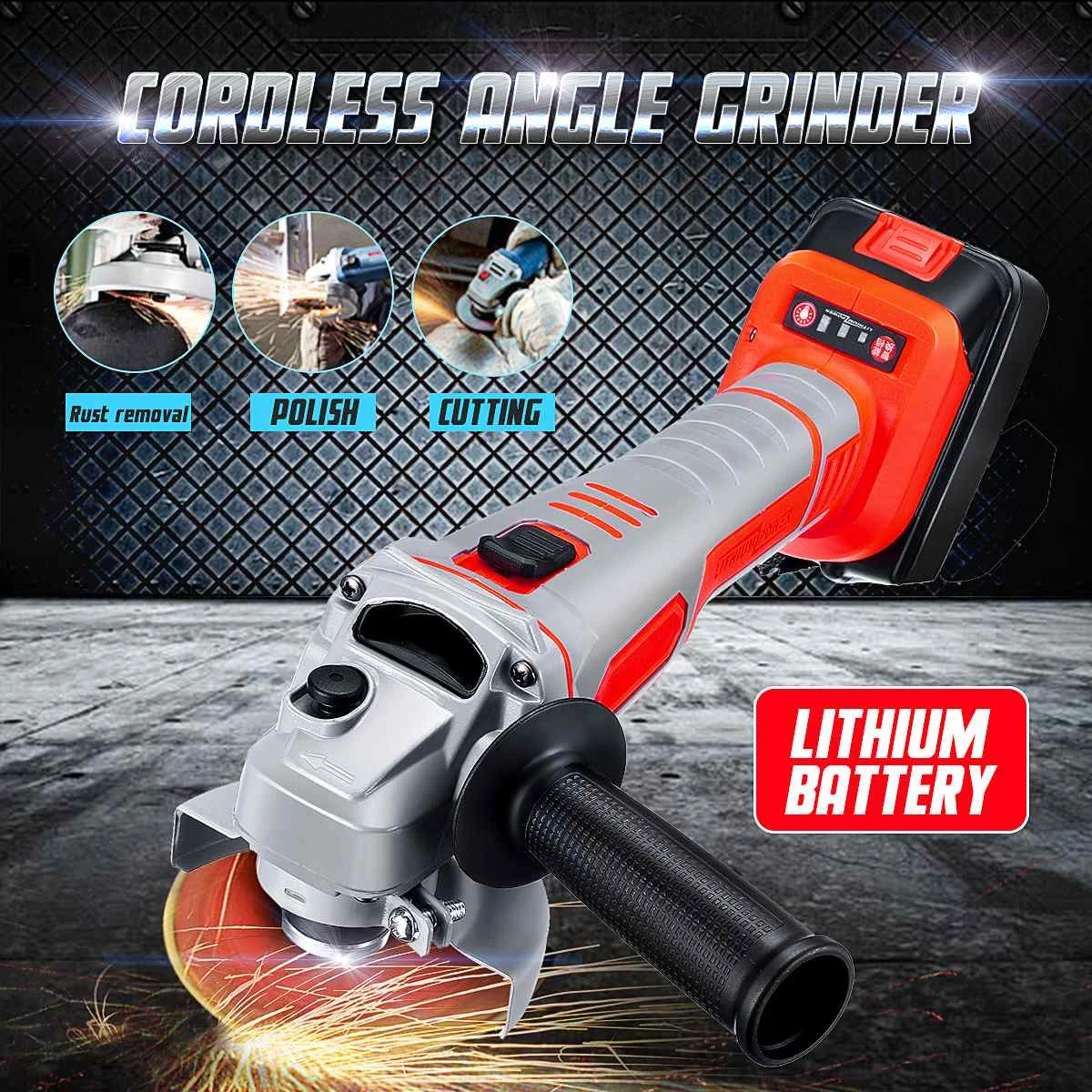

188/218VF Electric Angle Grinder Cordless 29800mah large capacity battery Polisher Polishing Machine Cutting Power Tool Set