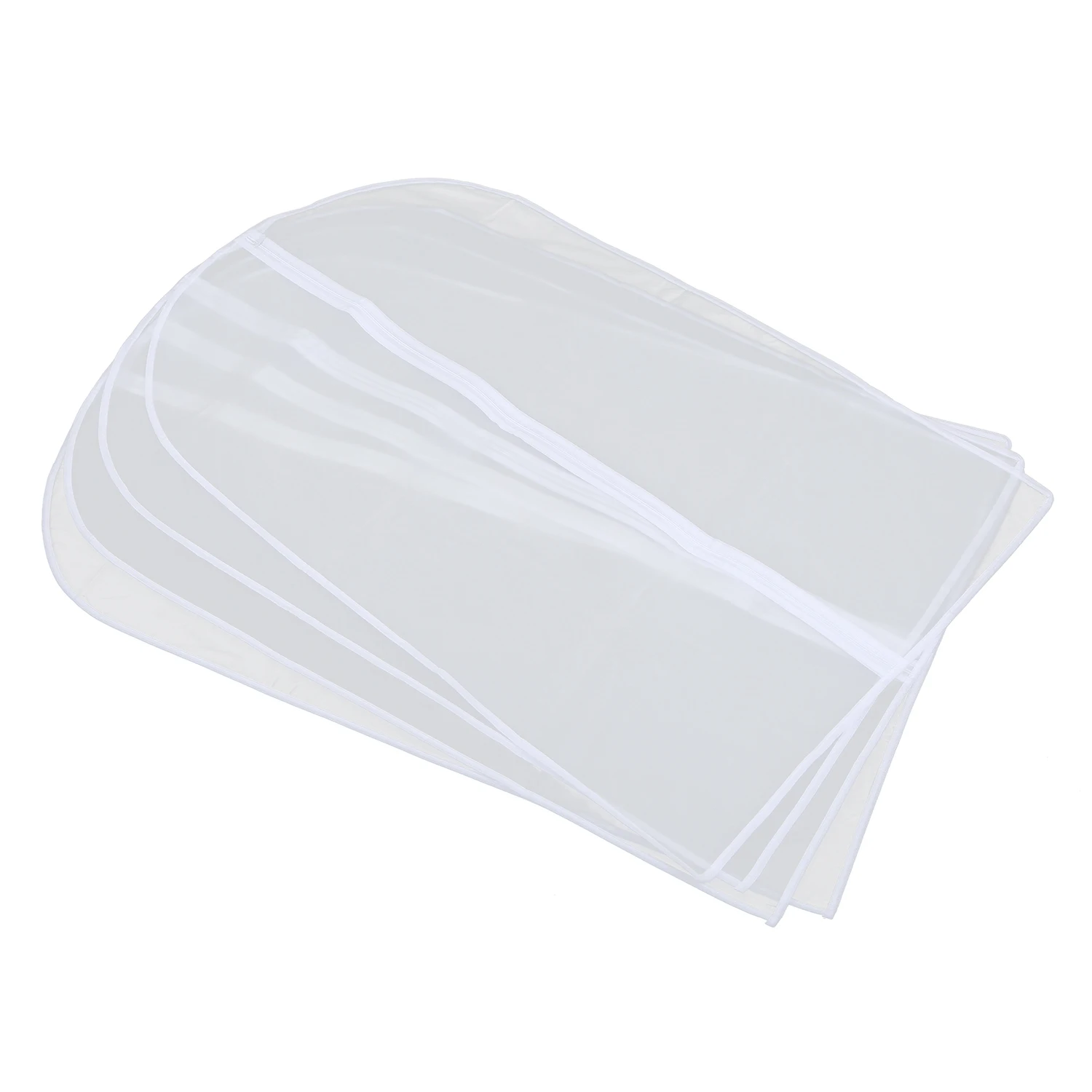 

Clothes Covers, Set Of 8 Blanket Washable Transparent Waterproof Anti-Dust Protection For Shirt Suit Bag Garment With Zip (8 P