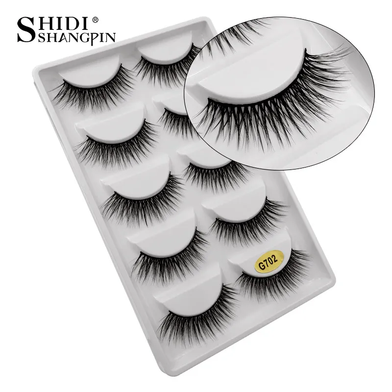 SHIDI SHANGPIN 5 pairs Eyelashes Fluffy Natural Lashes Reusable 3D Mink False Eyelashes Full Professional Makeup Maquiagem Cilio SHIDI SHANGPIN 5 pairs Eyelashes Fluffy Natural Lashes Reusable 3D Mink False Eyelashes Full Professional Makeup Maquiagem Cilio