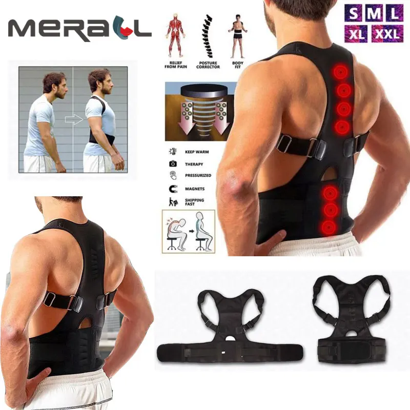 

Adult Shoulder Support Protect Posture Magnetic Therapy Adult Back Corset Shoulder Lumbar Posture