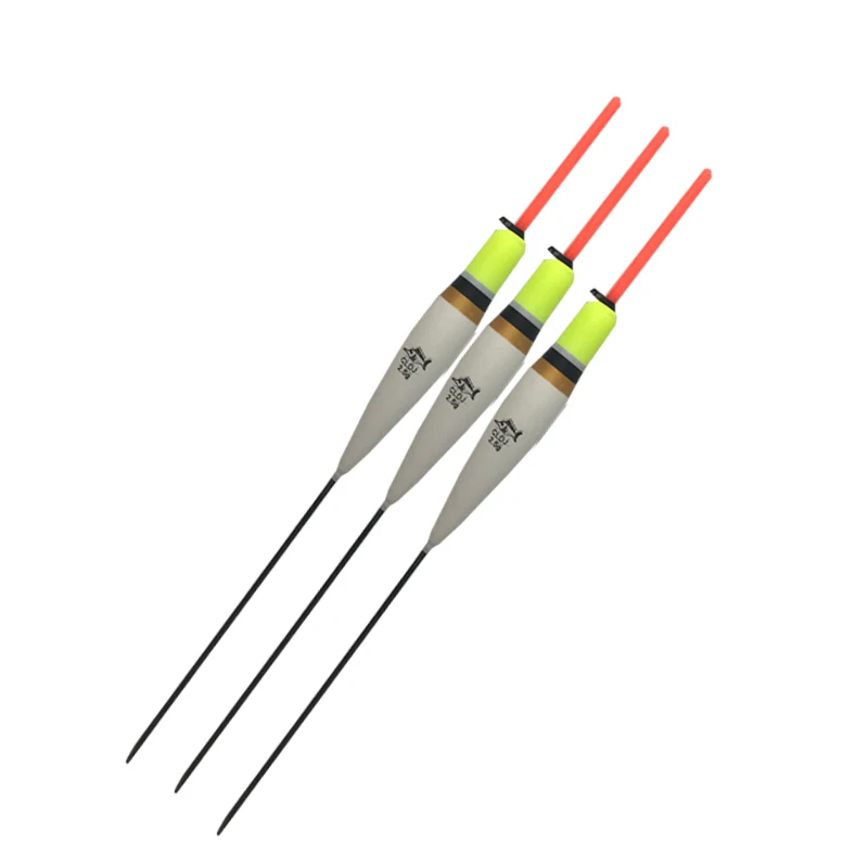 

OLOEY 10pcs 2.5g/21cm Carp Fishing Floats Set Buoy Bobber Stick For Fish Tackle Vertical fishing float