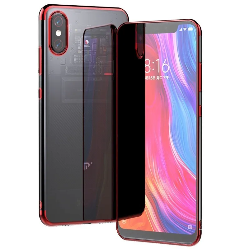 Роскошный брендовый чехол для Xiaomi Mi 9 Se 8 Прозрачный бампер из ТПУ силиконовый с