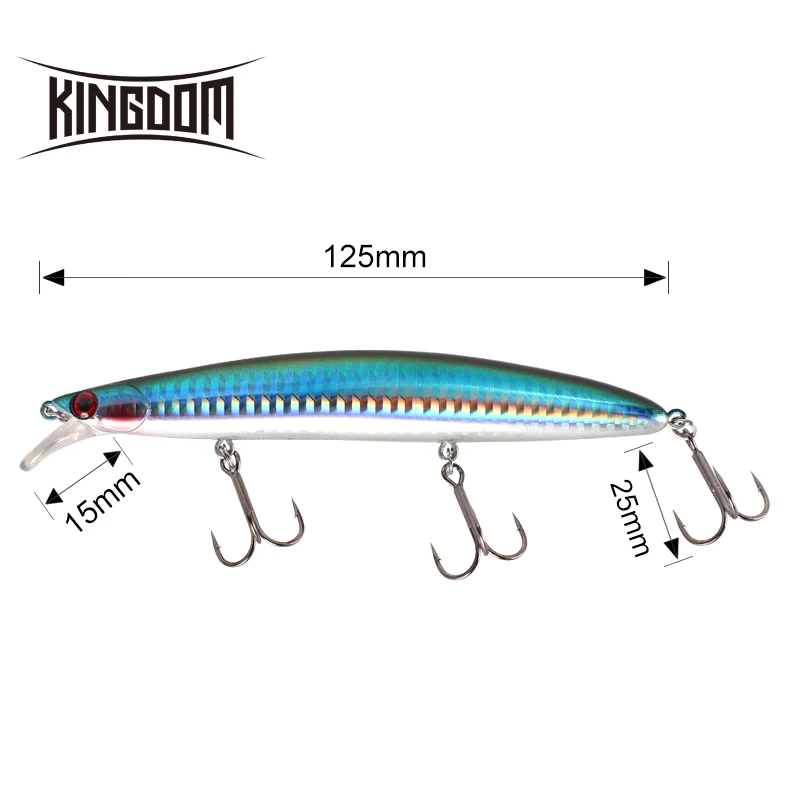 Королевство Горячие Профессиональная Гибкая гольян рыболовная приманка 125 мм 20 г JERKBAIT воблеры эффективная приманка Глубина 0,2-0,4 м жесткие приманки