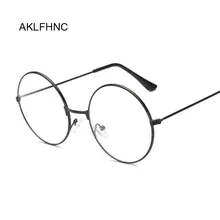 Unisex Oro Classico della Moda Occhiali Telaio In Metallo Donne di Stile Classico Dell'annata Ottico Occhiali Rotondi Occhiali Per La Lettura