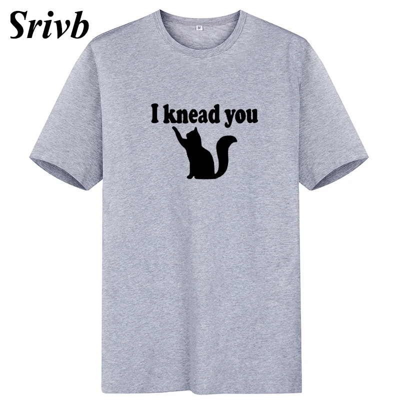 Женская хлопковая Футболка с круглым вырезом Srivb I Knead You Повседневная футболка