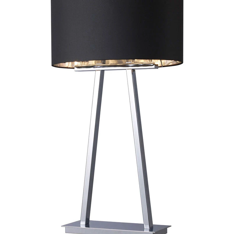 Dimond Lighting Trump Home Empire 2 Light Table Lamp In Chrome With Black Shade | Лампы и освещение