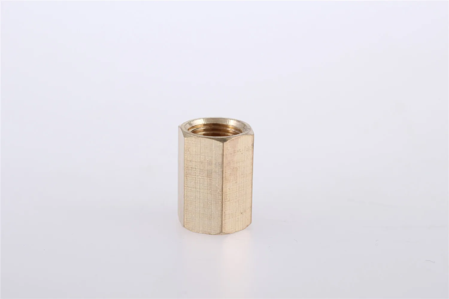 Accesorio de tubo de manguera de cobre de latón tuerca hexagonal acoplamiento acoplador recto rápido Connetor rosca hembra 1/8 \