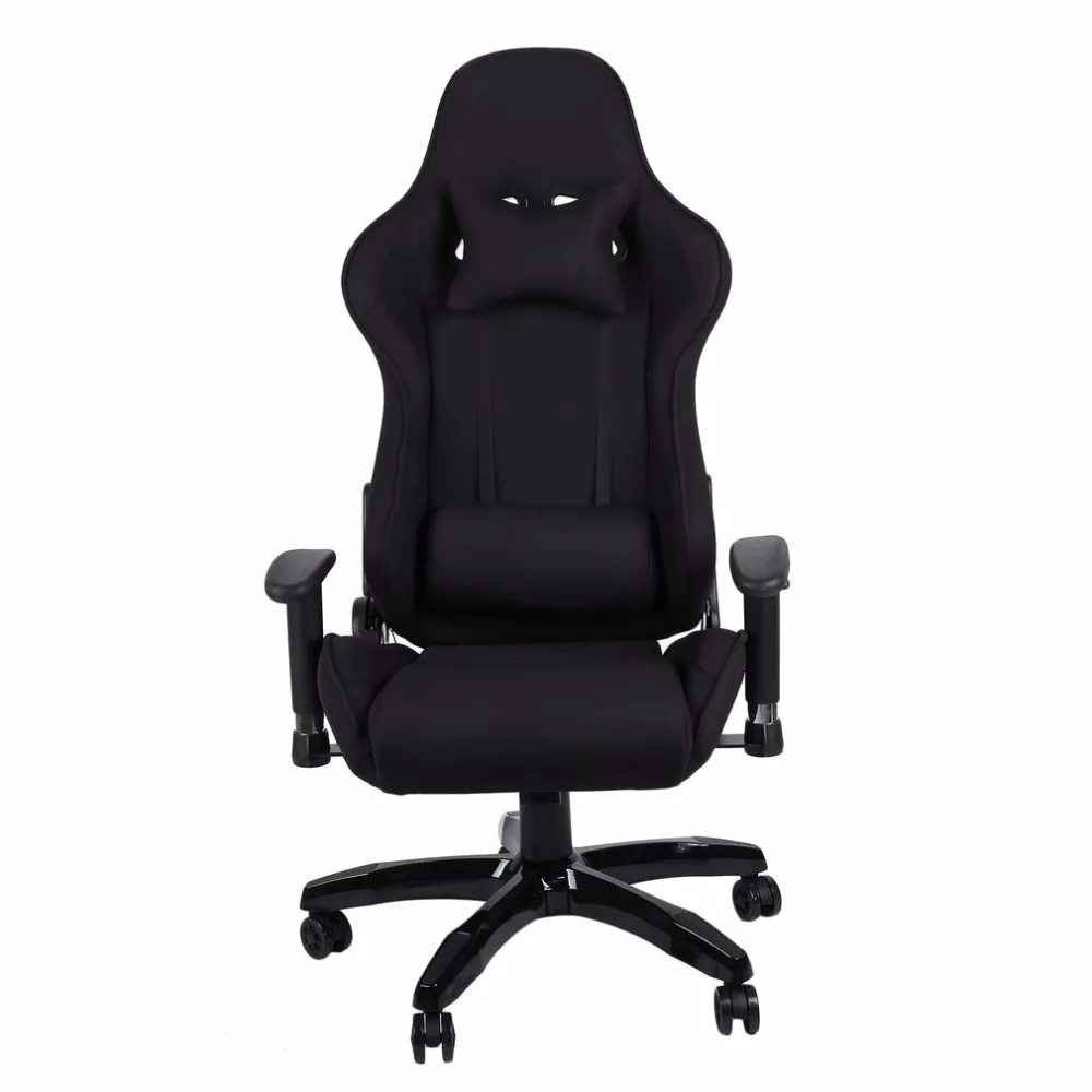 (ship From De)new Ergonomic High Back Racing Chair Adjustable Fabric Executive Computer Chair Revolving Home Office Furniture (ship From De)new Ergonomic High Back Racing Chair Adjustable Fabric Executive Computer Chair Revolving Home Office Furniture