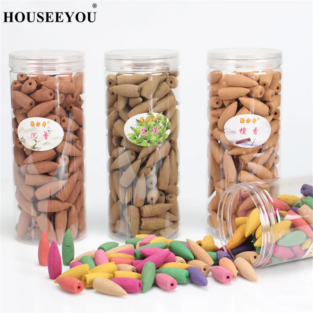 

Nature Smell Big Size 15 Kinds Fragrance 168PCS Box Packed Backflow Incense Cones for Waterfall Aroma Incense Burner Censer