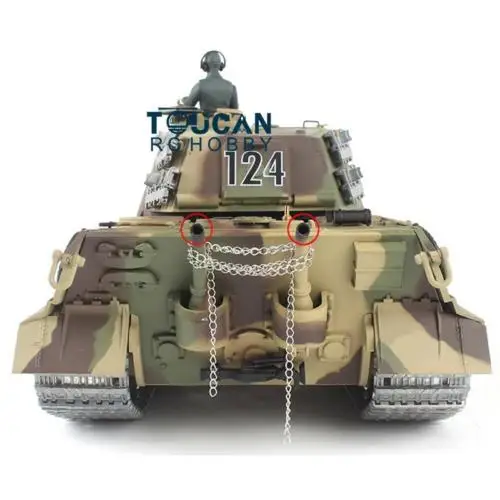 Henglong 1/16 немецкий Король тигр Henschel RTR rc Танк 3888A W/металлические Armours THZH0164