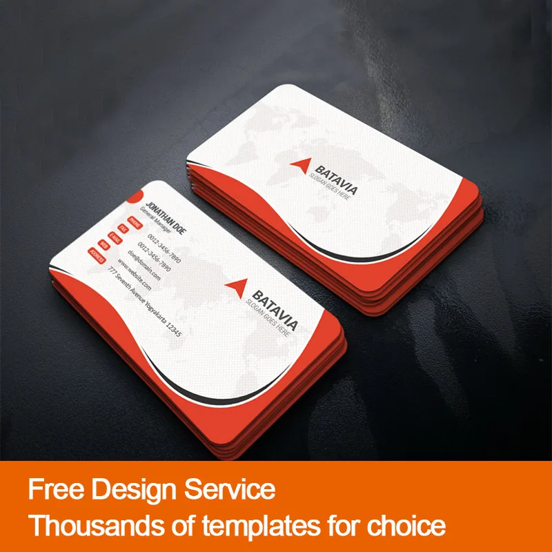 

Free design service Business card Printing 100pcs/500pcs/1000pcs/lot 300gsm paper cards with Custom logo 55x85mm EU Popular