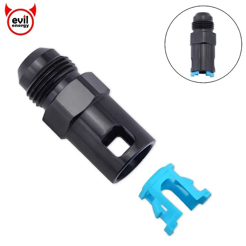 

evil energy Aluminum AN8 EFI Adapter Fitting Connector -8 AN Male to 3/8" SAE Quick-Disconnect Female Push-On EFI Fitting