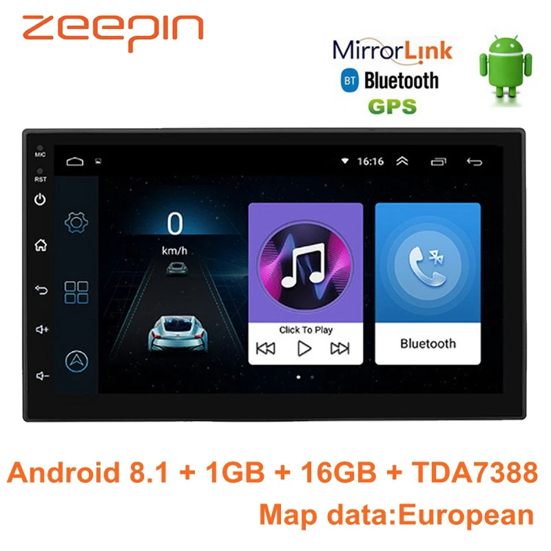 

Android 8.1 Car Electronic Dog GPS European Map WiFi Steering Control Bluetooth Car Multimedia Player Recorder FM AM Auto Radio