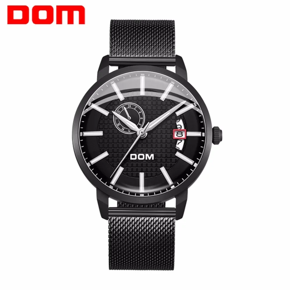 

Dom Fashion Design Skeleton Sport Mechanical Watch Luminous Hands Transparent Mesh Bracelet For Men Top Brand Luxury M-8111