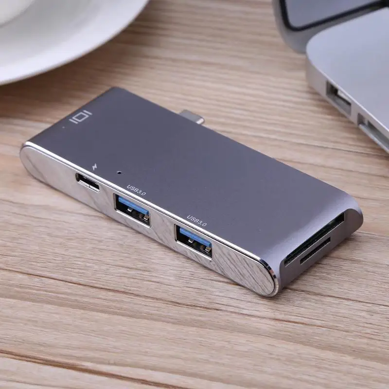 7 в 1 USB-C 3,1 до 2 USB 3,0 концентратор+ SD/TF кардридер с 4 K HDMI+ зарядка PD порт для Macbook Pro/Google notebook/DELL XPS