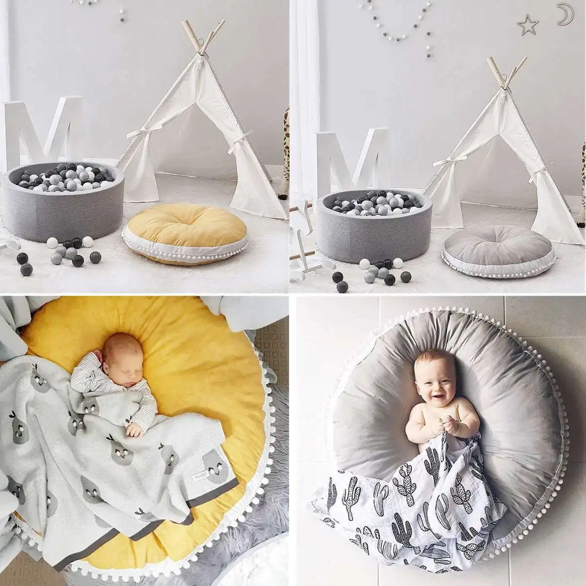 

Nordic Baby Bean Bag Infant Nursling Feeding Seat Sofa Chair Baby Crawling Mat Newborn Bed Crib Kid Children Room Decoration