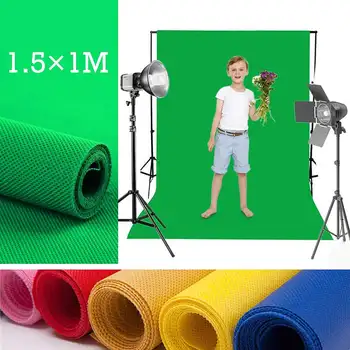 

1.5mx1m Durable Cotton Photo Background Photography Muslin Backdrops Studio Video Nonwoven Fabric Chroma key Backdrop