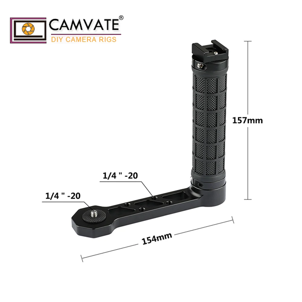 Универсальная резиновая ручка CAMVATE типа L с башмаком для RoninS/серии Zhiyun Crane ручной