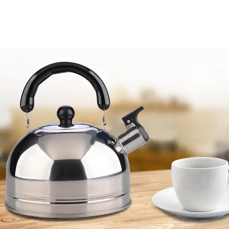 2.5L чайник со свистком из нержавеющей стали для чая кофе бутылка воды путешествий
