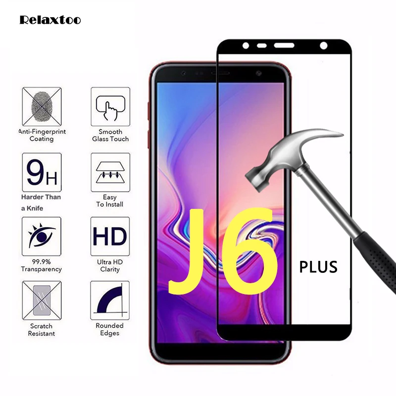 Защитное стекло для Samsung Galaxy J4 J6 Plus 2018 защита экрана закаленное j 4 6 + пленка
