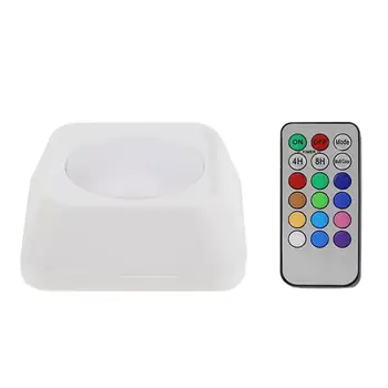 

Touch Sensor Dimmable 2 LED Under Lights RGB Night Lamp for Kitchen Cabinet Color Remote Control Pat Light