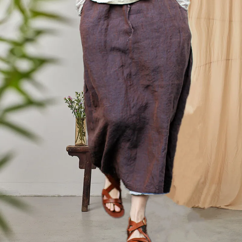 

19 A Summer Literature Violet Small Skirt Pendulum Degree Of Tightness Waist Pull Rope Easy Half-body 90126 h190419