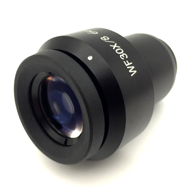 1 pcs Wide Field WF30X/8 High Eye-point Eyepiece Plan Diopter Adjustable f/ Stereo Microscope Mounting Size 30mm Field View 8mm