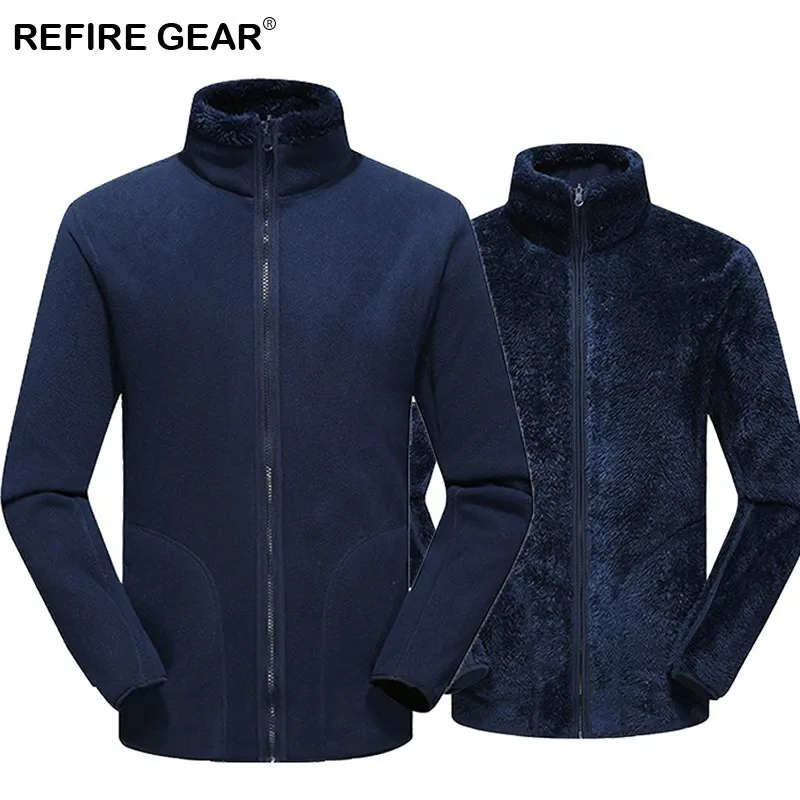 Refire Gear осенне зимние флисовые куртки для мужчин и женщин одежда с обеих сторон