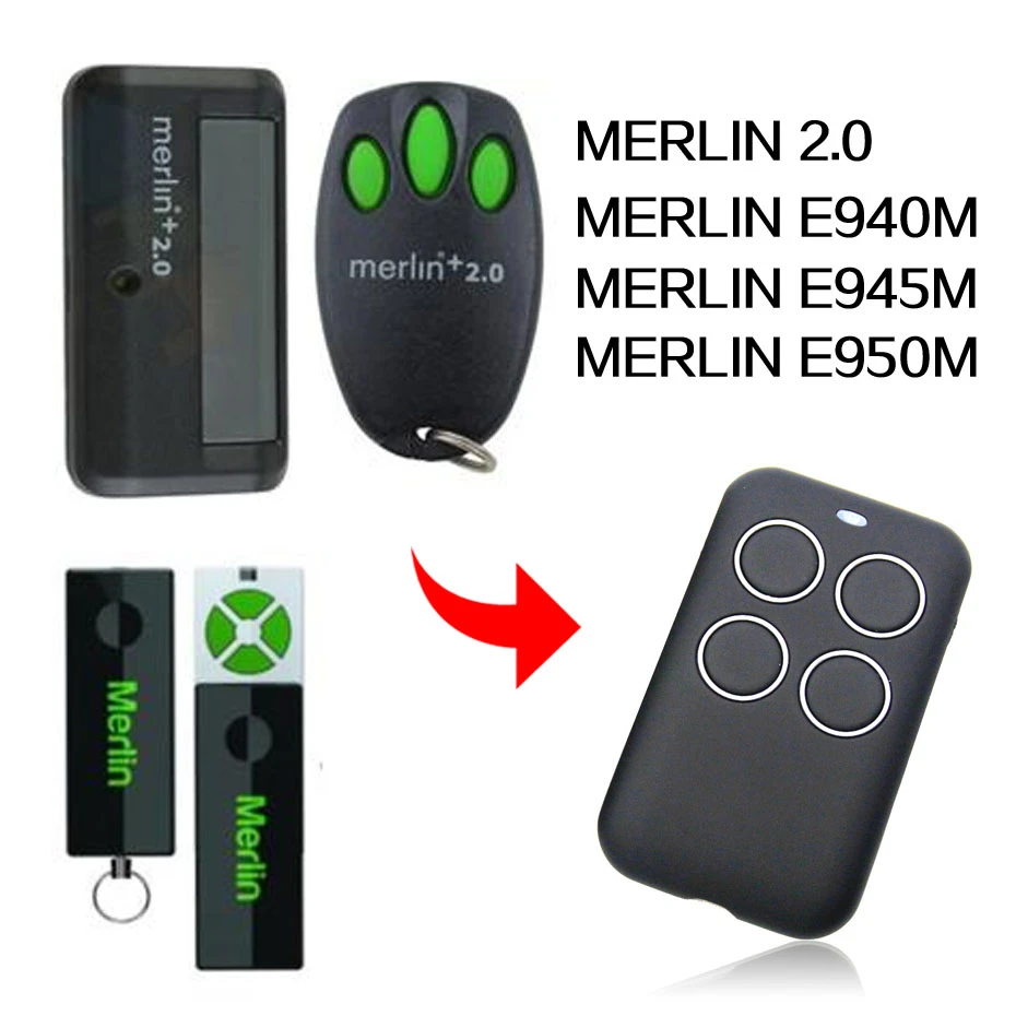 Merlin 2 0 E940m E945m E950m Remote Control Gate Remote Control Merlin Garage Door Remote Control 433mhz Remote Controls Aliexpress