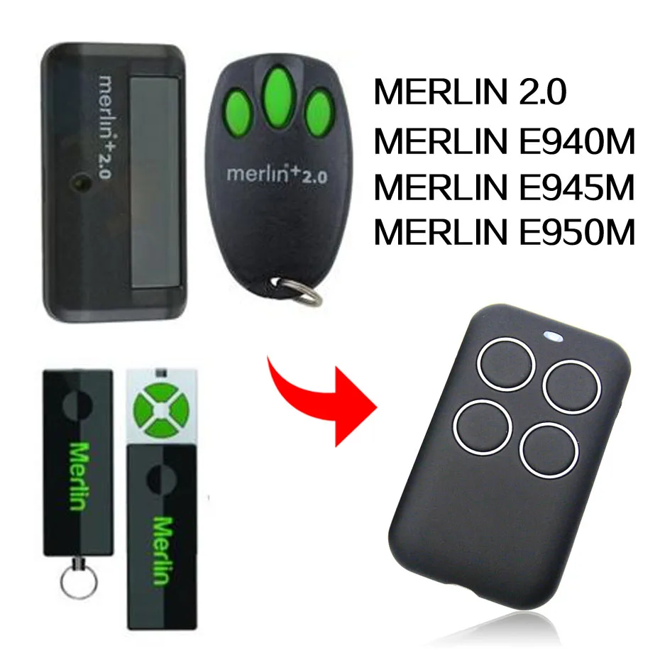 

MERLIN 2.0 E940M E945M E950M remote control gate remote control MERLIN garage door remote control 433MHz