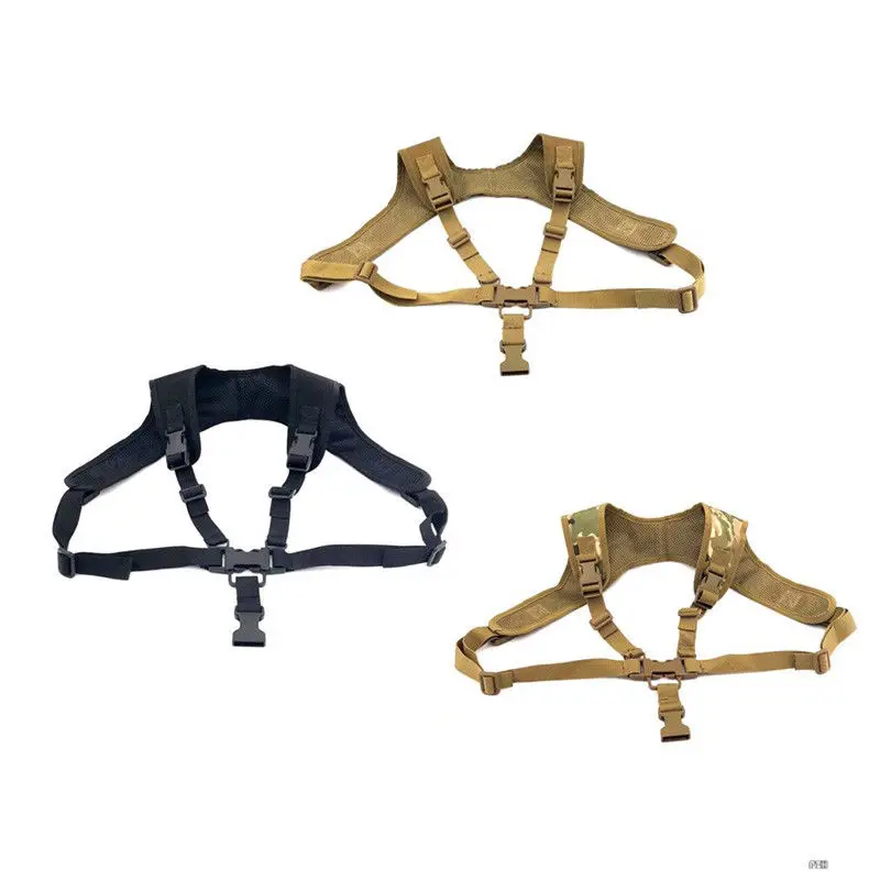 Tactical Hunting Safety Rope Sling Chest Rig Vest Strap P90 Hanging