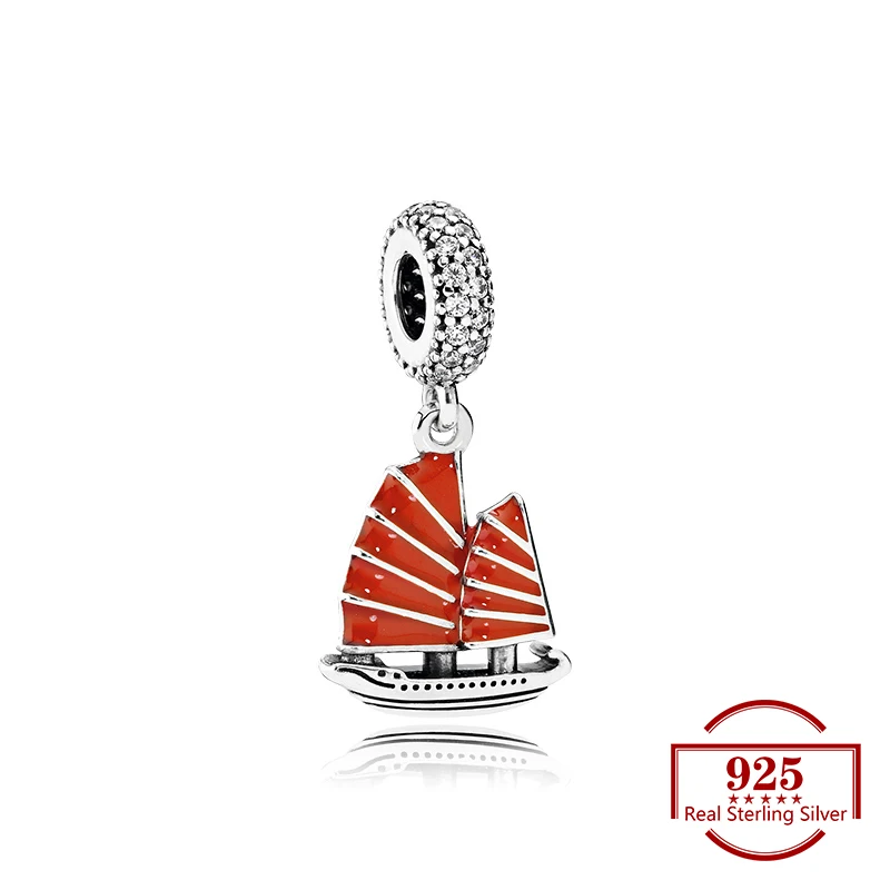 

Sailing Sailing Beautiful Charms Diy Beads Fits Original Charm 925 Sterling Silver Bracelet Women Trendy Jewelry Gift